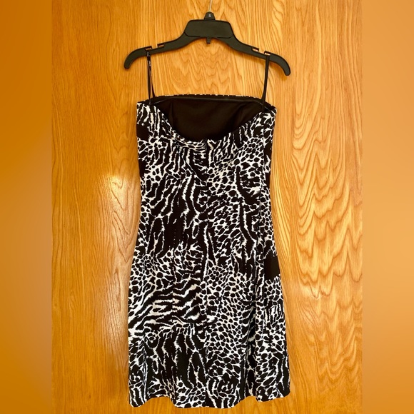XOXO Cheetah-Zebra Print Strapless Dress | S - Picture 2 of 2